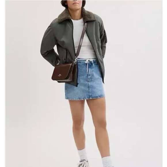 Coach Quinn Shoulder/Crossbody Bag In Leather/Maple CY657 NWT - Picture 8 of 9